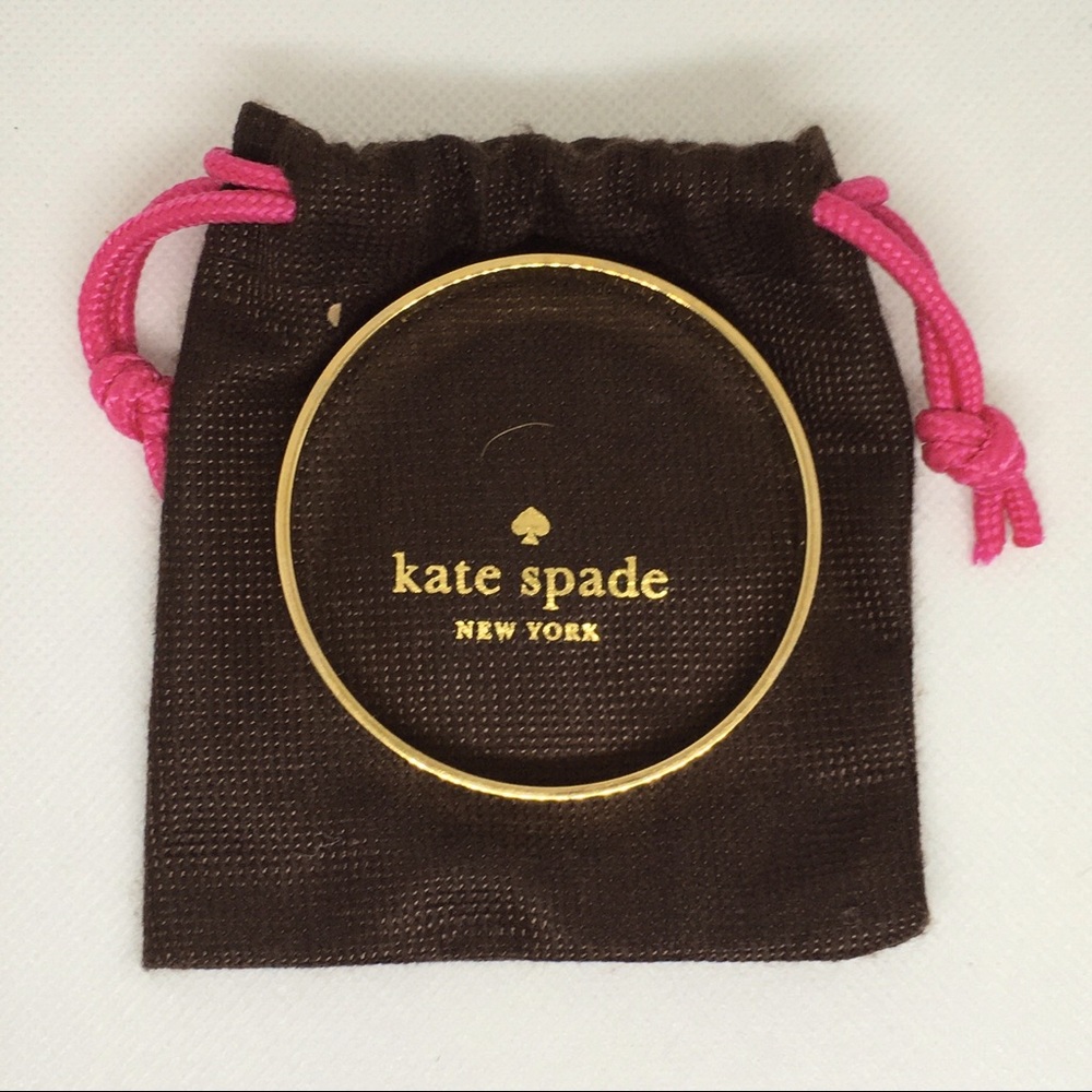 Kate Spade, Happily Ever After Gold Bridal Bangle Bracelet ✨🤍 - Picture 2 of 5